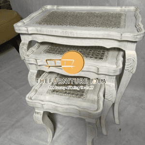 3pcs cane nesting table