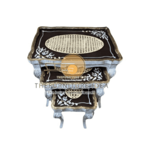 Botanic Cane Nesting Table