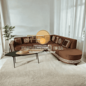 Spacious L-Shaped 9x9 Feet 7-Seater Sofa