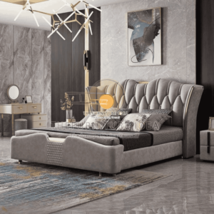 Elegant Wingback Luxury Bed for a Sophisticated Bedroom Look