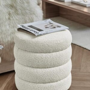 Doubles as a side table, footrest, or extra seating