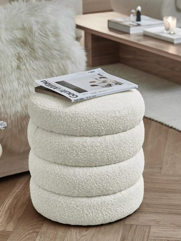 Doubles as a side table, footrest, or extra seating