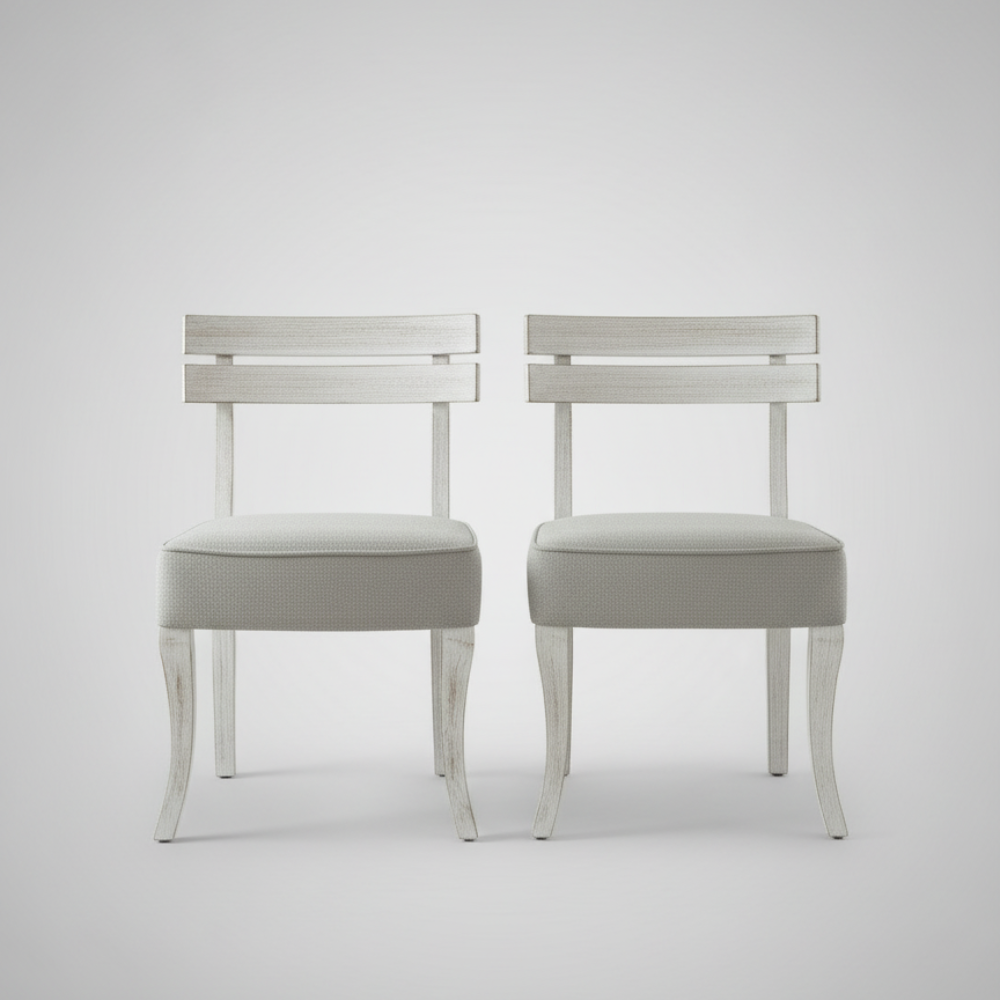 Custom Solid Wood 2-Chair Set - Premium, Durable & Elegant for Small Spaces - Image 2